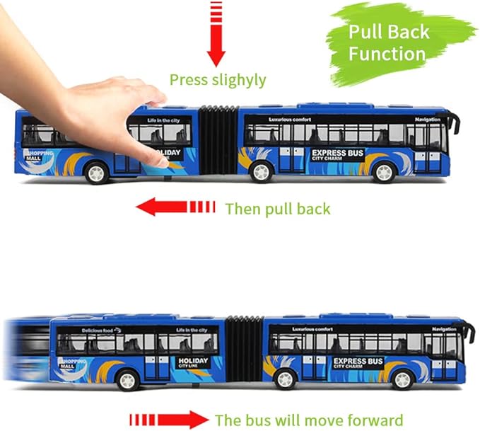 Crelloci City Bus Toy for Kids2