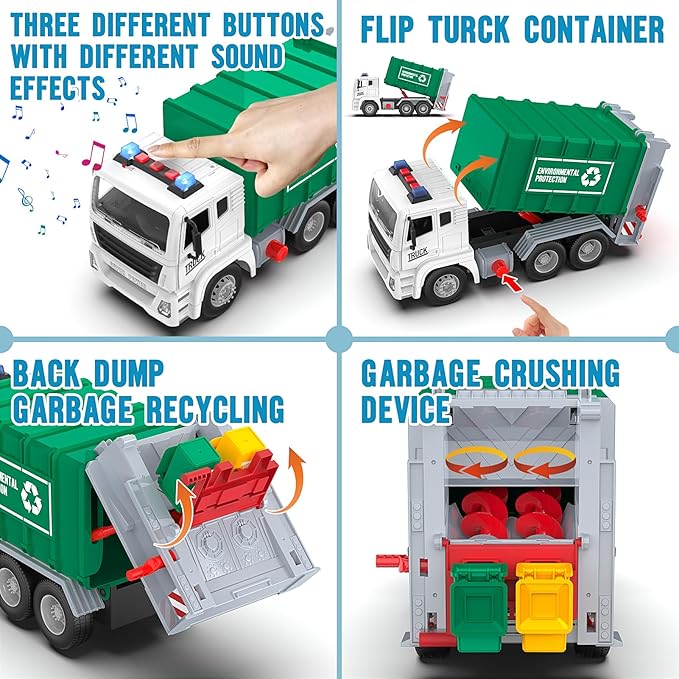 Garbage Truck Toys for 3 4 5 6 7 8 Year Old Boys2