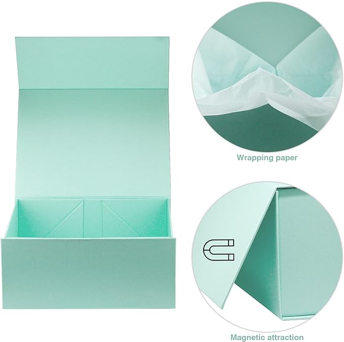 MOYEUPAC Gift Box with Magnetic Closure Lid for Gift Packaging2