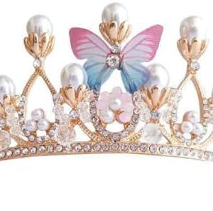 Princess Tiaras for Girls, Fineder Butterfly Princess Tiara Headband Girls Crown