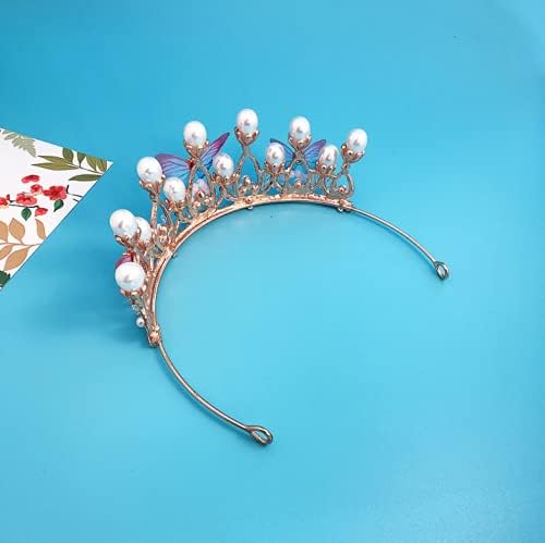 Princess Tiaras for Girls, Fineder Butterfly Princess Tiara Headband Girls Crown12