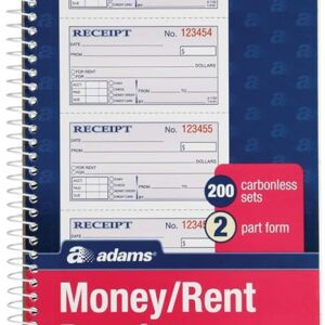 Receipt Book with Carbon Copies