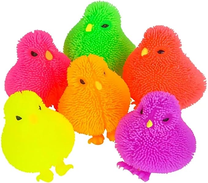 The Dreidel Company Chicken Puffer Rubber Duck Toy Duckies for Kids2